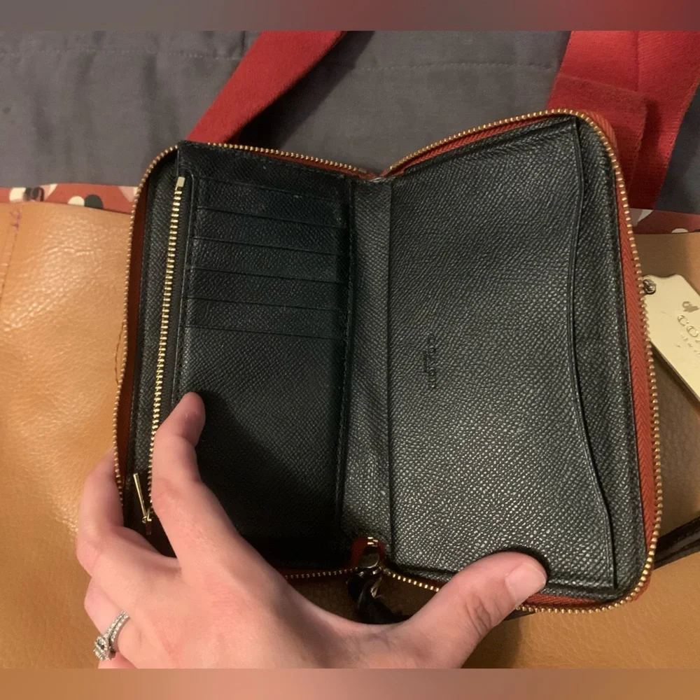 Coach checkered hearts purse and wallet set - Picture 5 of 16